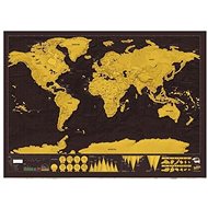 Popron Scratch-off world map deluxe, black - Map