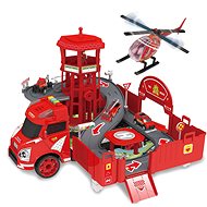 RAPPA Fire truck foldable into base with sound and light - Slot Car Track