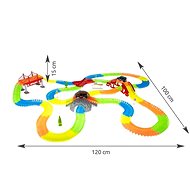 ISO 11478 Luminous car track 458 parts + 2 cars - Slot Car Track