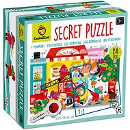 Ludattica - Secret Puzzle with magnifying glass, Firefighters - Jigsaw Puzzle