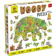 Ludattica Woody Forest Animals, wooden puzzle, 48 pieces - Wooden Puzzle
