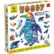 Ludattica Woody Polar Animals, wooden puzzle, 48 pieces - Wooden Puzzle