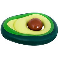 IKONKA Nafukovací plavecká matrace s avokádovým míčem se semínky 150 cm XL - Nafukovací lehátko