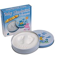 Tiny Memories Footprint or handprint set in a tin, gift set, blue - Print Set