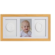 Tiny Memories Footprint or handprint set, tri-frame, baby gift set, natural - Print Set