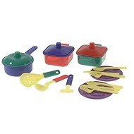 Microtrading Dishes in a net - Toy Kitchen Utensils