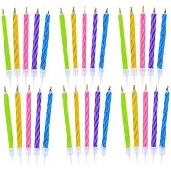 GODAN Magic non-blowing candles mix 5 colours, 6 cm, 30 pcs - Candle Set