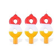 ARPEX Candle colour number 8, 3 pcs - Candle Set