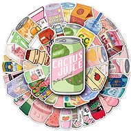 ANNAM Stickers Drinks 50 pcs - different stickers - Kids Stickers