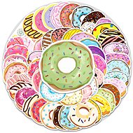 ANNAM Donut Stickers 50 pcs - different stickers - Kids Stickers