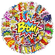 ANNAM Stickers Boom 50 pcs - different stickers - Kids Stickers
