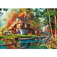 Schmidt Water Mill in Autumn 1000 pieces - Jigsaw Puzzle