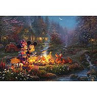 Schmidt Mickey and Minnie: Romance by the Fire 200 pieces - Jigsaw Puzzle