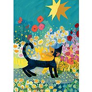Schmidt Cat in the Sea of Flowers 1000 pieces - Jigsaw Puzzle