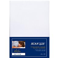 SCANquilt crib sheet JERSEY ELASTIC LYCRA white 60 × 120 cm - Cot sheet