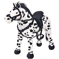 Shumee Standing horse XXL, black and white - Soft Toy