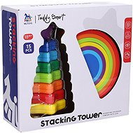 Wiky Stacking Tower with Rainbow Set 18 cm - Stacking Pyramid
