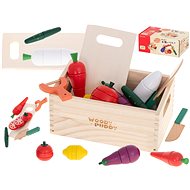 Wooden vegetable cutting board + accessories - Toy Kitchen Food