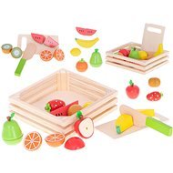 Dřevěné ovoce na řezání + příslušenství - Toy Kitchen Food