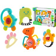 Hola Baby Teether with Rattle Dinosaurs 5 pcs - Baby Teether