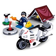 Sluban Town Motorbikes M38-B0717E Biker at the campsite - Building Set