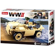 Sluban WWII M38-B0690 German amphibious vehicle Schwimmwagen - Building Set