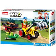 Sluban Town Farm M38-B0777 Tractor with trailer - Building Set