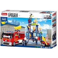 Sluban Firefighters M38-B0967 Large fire truck with cannon and mobile robot - Building Set