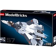 Sluban Model Bricks M38-B0986 Su-57 2in1 jet fighter - Building Set