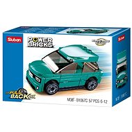 Sluban Power Bricks M38-B1067C Retractable electric car turquoise - Building Set