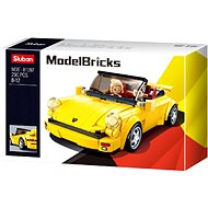 Sluban Model Bricks M38-B1097 German Yellow Sports Car - Building Set