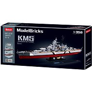 Sluban Model Bricks M38-B1102 Battleship Bismarck 2in1 1:350 - Building Set