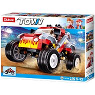 Sluban Town M38-B1105 Red racing car for Offroad trial - Building Set