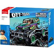 Sluban Power Bricks M38-B1161 Retractable Green and Purple Off-road Kixx - Building Set