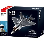 Sluban Army Model Bricks M38-B1186 Invisible Metal Coated J-35 - Building Set