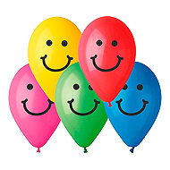 SMART BALLOONS Smile printed balloons, 10-pack - Balloons