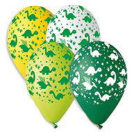 Smart Balloons 5-piece Dinosaur Print Balloons - Balloons