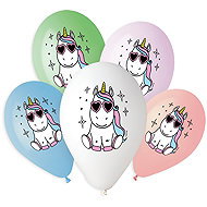 Smart Balloons Printed Balloons 5pcs Unicorn star - Balloons