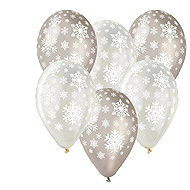 Smart Balloons Printed Balloons 5pcs Snowflakes - Balloons