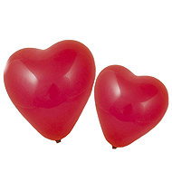 Smart Balloons Balónky Srdce červené, 10 ks - Balloons