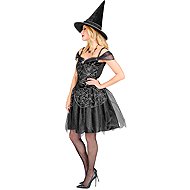 Widmann Witch costume with spider print size. S - Costume