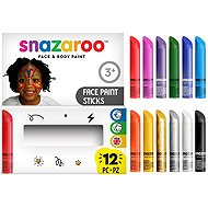 Snazaroo Face Paint Sticks, 12 pcs - Face Paint