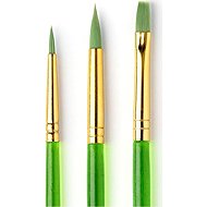 Snazaroo, set of 3 face paint brushes (green) - Face Paint
