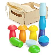 Wooden set "Rainbow: mushrooms" - Motor Skill Toy
