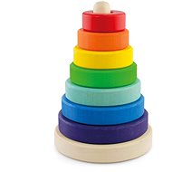 Ulanik Wooden pyramid small - Sort and Stack Tower