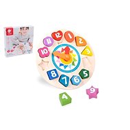 Classic World Wooden Puzzle Clock - Puzzle
