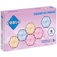 Coblo Extension set 6 pieces - hexagons - Pastel - Building Set
