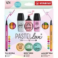 STABILO Pastellove - 18 pcs - fine liners, premium fibre markers and highlighters - Felt Tip Pens