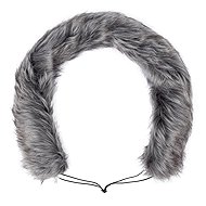 HappyBee Fur Collar for Stroller, Grey - Stroller Canopy