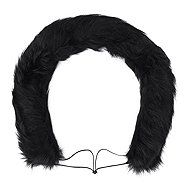 HappyBee Fur Collar for Stroller, Black - Stroller Canopy